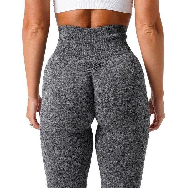 SEAMLESS SCRUNCH LEGGINGS - Grey Speckled