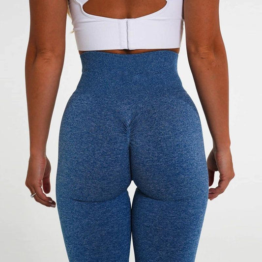 SEAMLESS SCRUNCH LEGGINGS - Navy Speckled