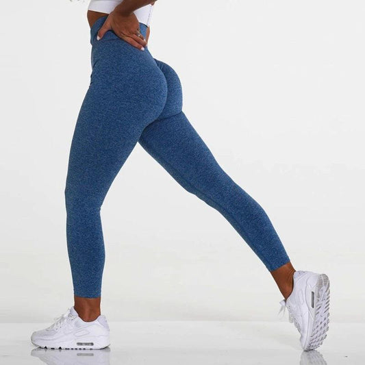 SEAMLESS SCRUNCH LEGGINGS - Navy Speckled