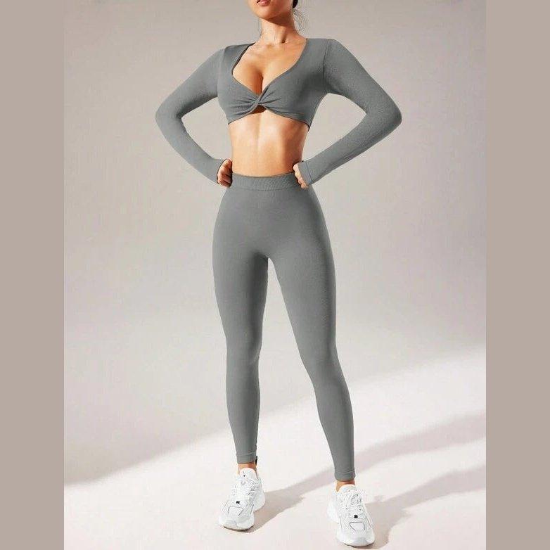 SHE'S A BADDIE CROP TOP LEGGINGS SET