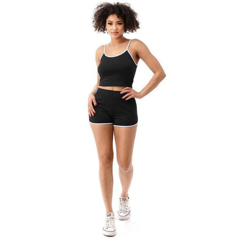 She's Flirt Cropped Top Short Set - 6 Colorways