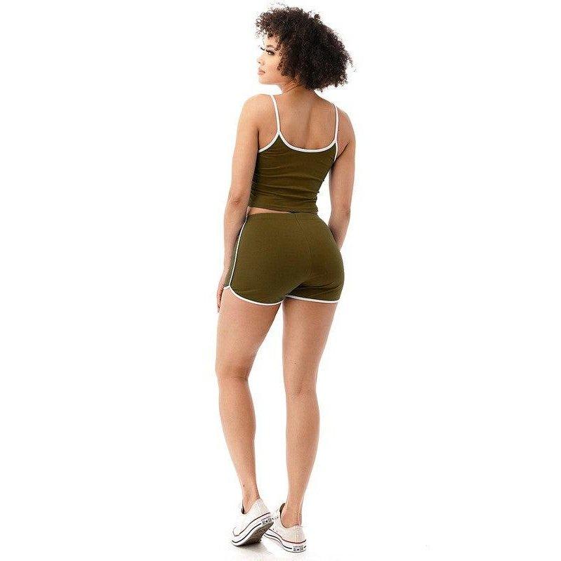 She's Flirt Cropped Top Short Set - 6 Colorways