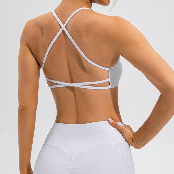 Strappy Criss Cross Back Bra - 2 Colorways