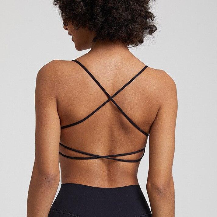 Strappy Criss Cross Back Bra - 2 Colorways