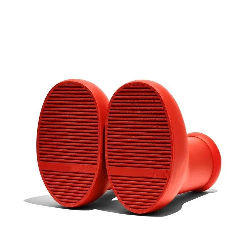 The Viral Big Red Boots