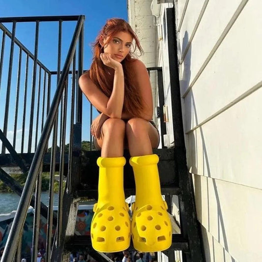 The Viral Big Yellow Boots