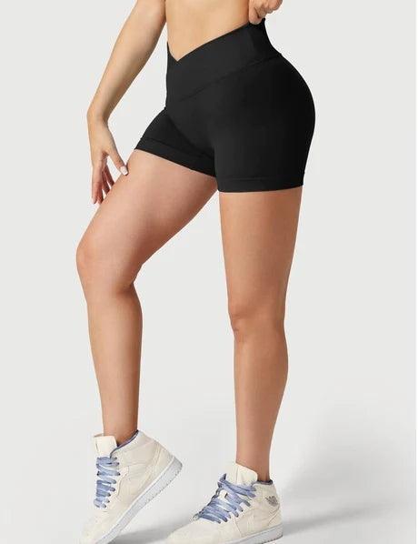 V-WAIST BIKER SHORTS