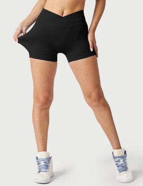 V-WAIST BIKER SHORTS
