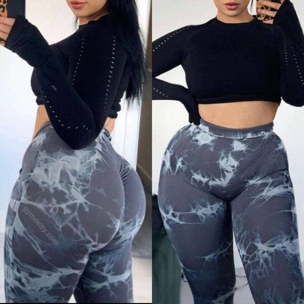 Marble Scrunch Butt Leggings