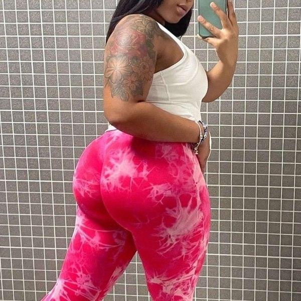 Marble Scrunch Butt Leggings