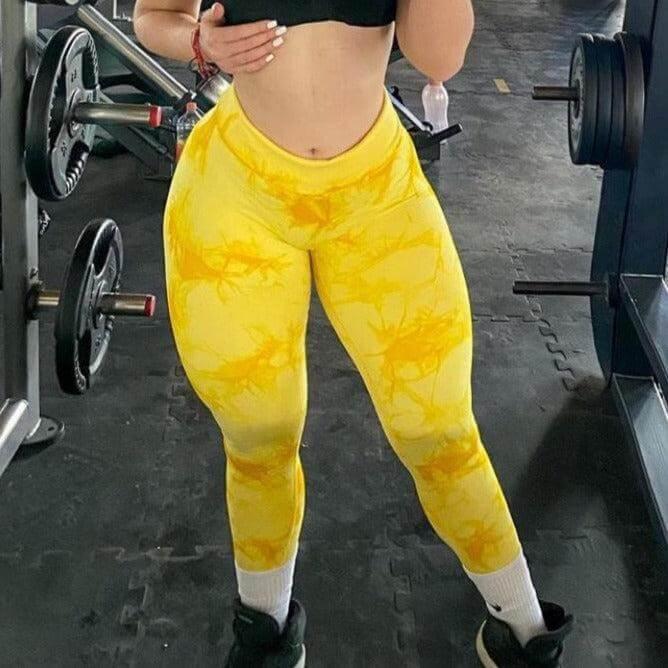 Marble Scrunch Butt Leggings