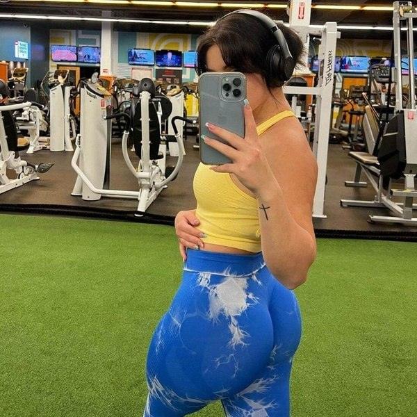 Marble Scrunch Butt Leggings