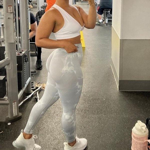 Marble Scrunch Butt Leggings