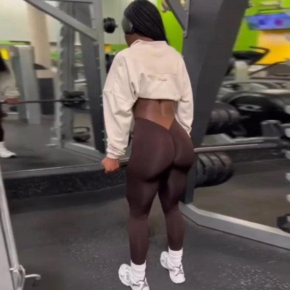 V BACK SCRUNCH LEGGINGS - 13 Colorways