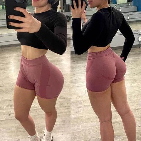 Activewear Mystery Box Fitness girl wearing nvgtn shorts