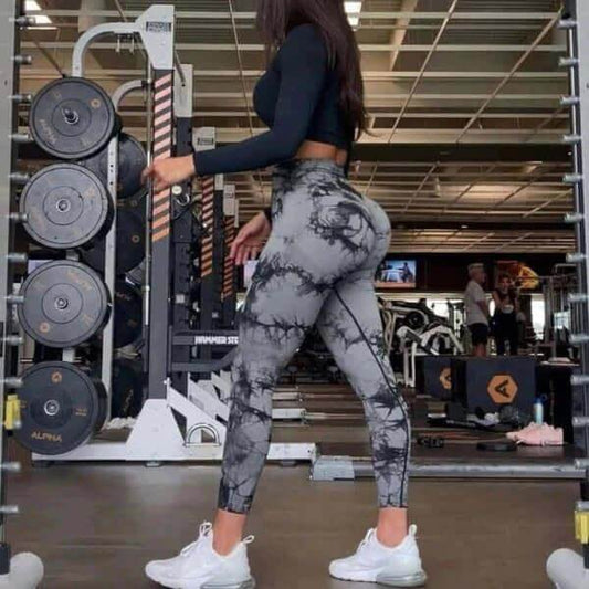 Marble Scrunch Butt Leggings - Boost Confidence!