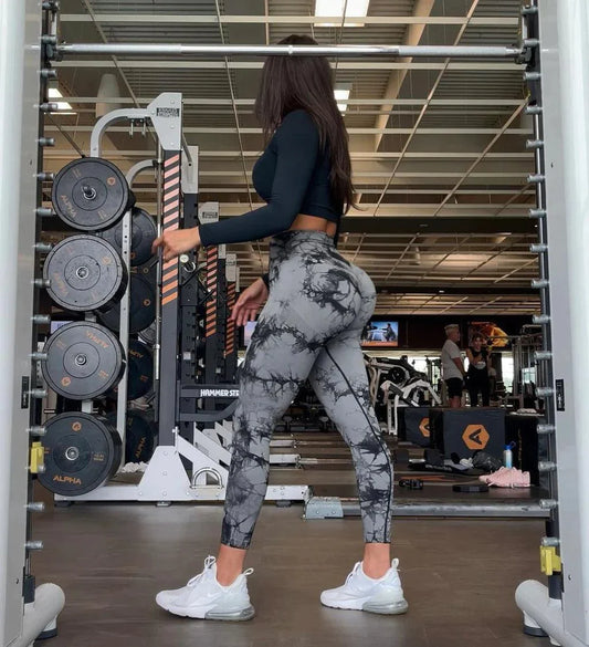 Marble Scrunch Leggings