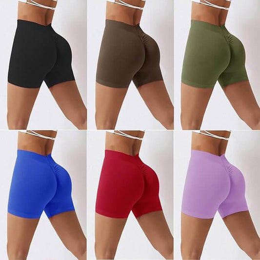 V'Curvi Viral V Back Workout Shorts - Lift & Shape