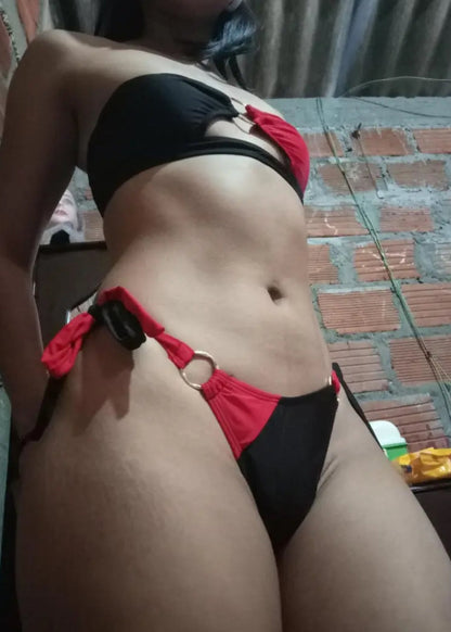 HARLEY QUINN BIKINI BLACK & RED