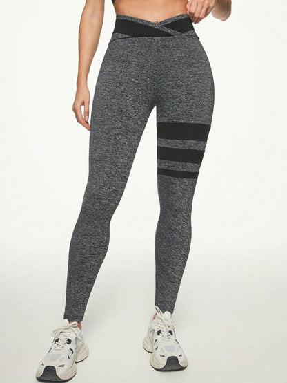 Bombshell V-Waist Striped Socks Leggings