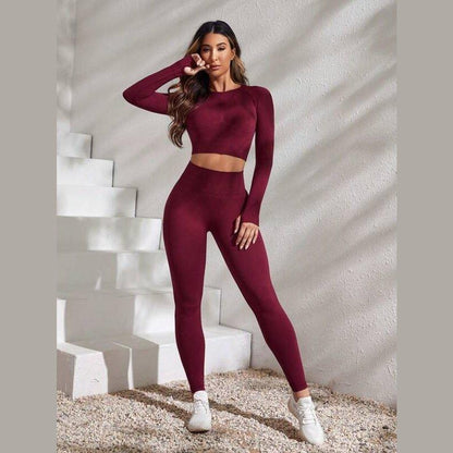 BAEsic SEAMLESS LONG SLEEVE WORKOUT SET