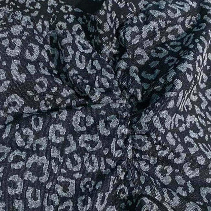 BLACK LEOPARD V-BACK SHORTS