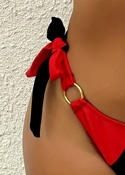 HARLEY QUINN BIKINI BLACK & RED