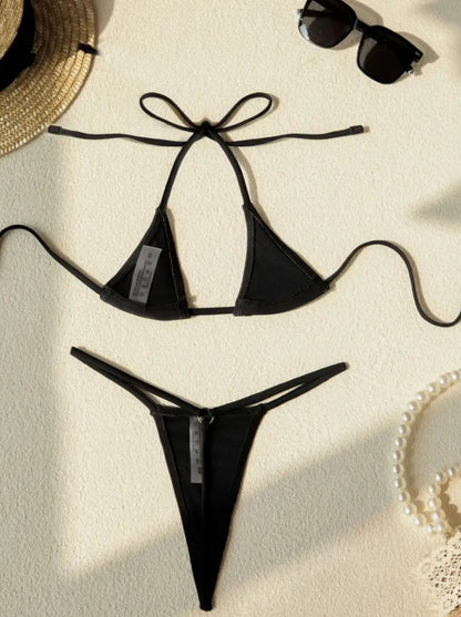 G-STRING BIKINI TWO-PIECE SWIMSUIT