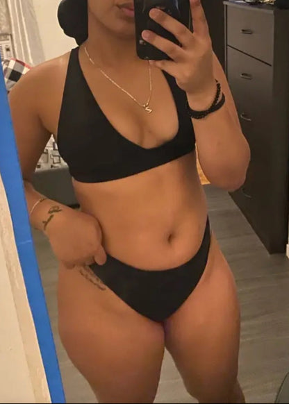 CROSS BACK TWO-PIECE SWIMSUIT