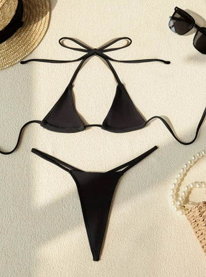 G-STRING BIKINI TWO-PIECE SWIMSUIT