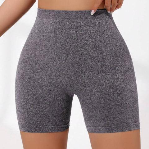 heather grey v-back shorts