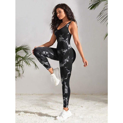 MARBLE SCRUNCH LEGGING JUMPSUITS