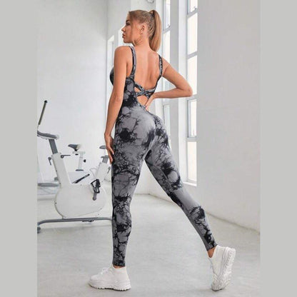 MARBLE SCRUNCH LEGGING JUMPSUITS