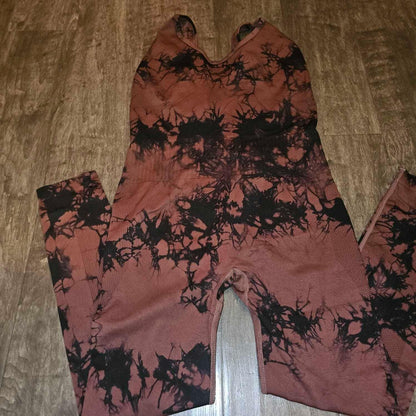 MARBLE SCRUNCH LEGGING JUMPSUITS
