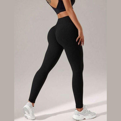 RIBBED GYM LEGGINGS