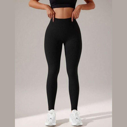 RIBBED GYM LEGGINGS