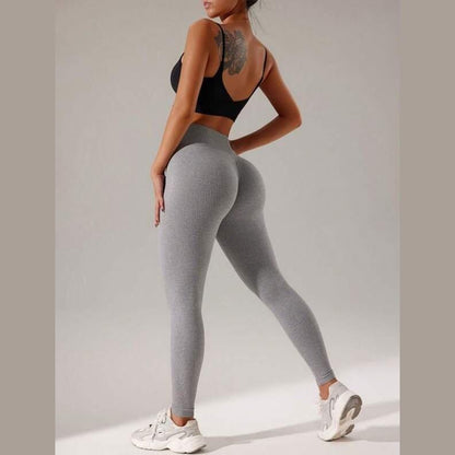 RIBBED GYM LEGGINGS