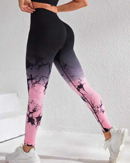 OMBRE MARBLE SCRUNCH LEGGINGS