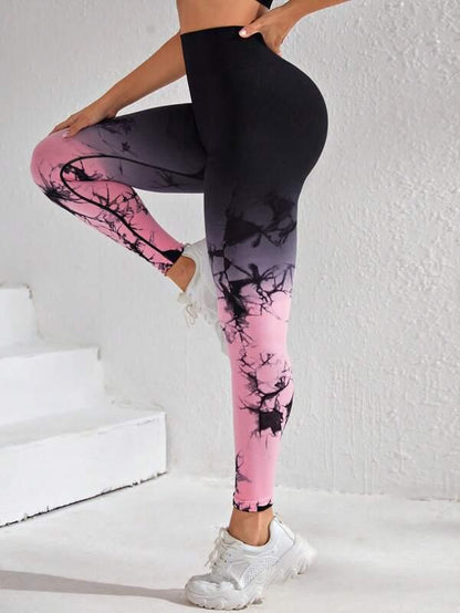 OMBRE MARBLE SCRUNCH LEGGINGS