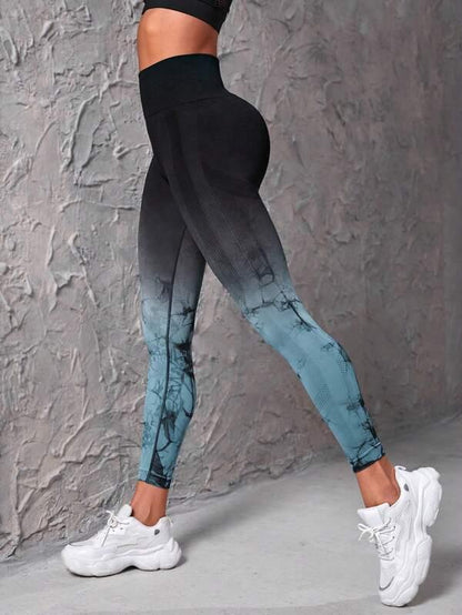 OMBRE MARBLE SCRUNCH LEGGINGS