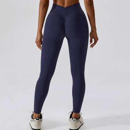 V BACK LEGGINGS - High Waisted & Butt Scrunch