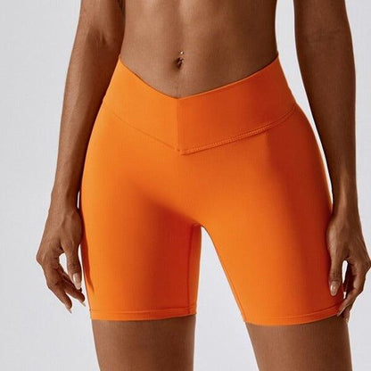 V BACK SHORTS - High Waisted & Scrunch Butt