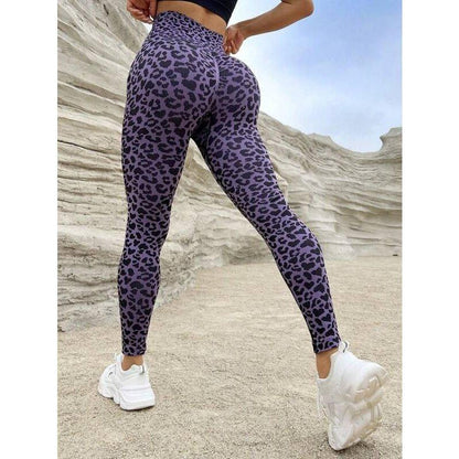 HIGH-WAISTED SEAMLESS LEOPARD LEGGINGS