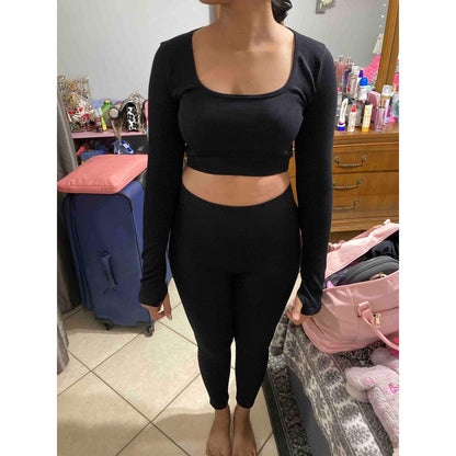 SEAMLESS RIBBED LEGGINGS SET - Activewear Sale!