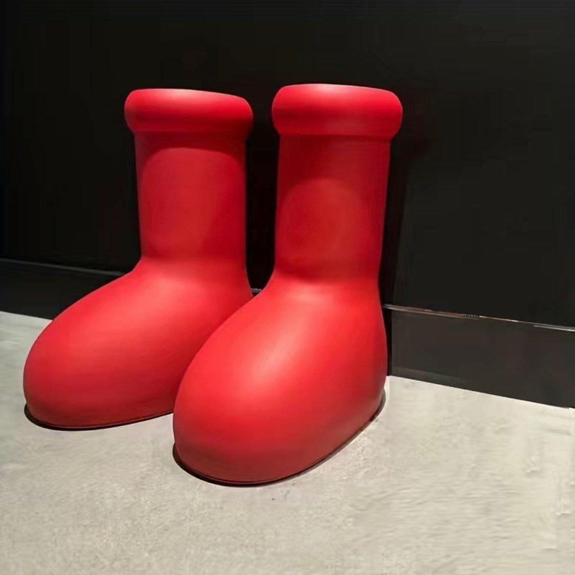 The Viral Big Red Boots