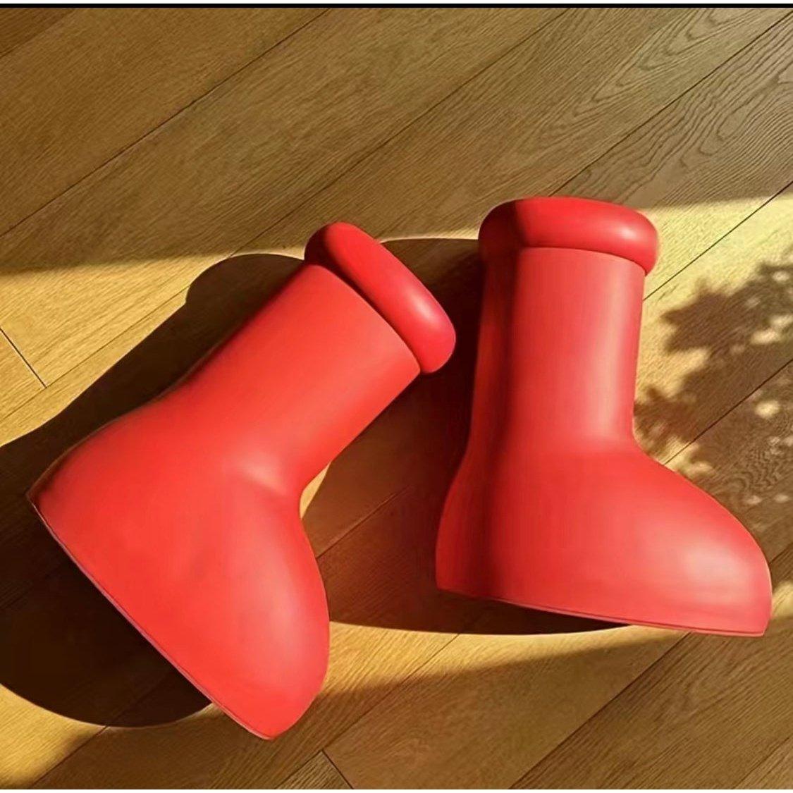 The Viral Big Red Boots