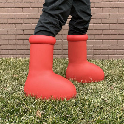 The Viral Big Red Boots