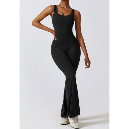 Flare Athletic Jumpsuit - Scrunch butt