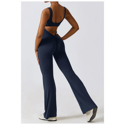 Flare Athletic Jumpsuit - Scrunch butt