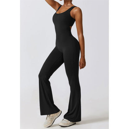 Flare Athletic Jumpsuit - Scrunch butt